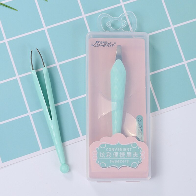 1pcs Eyebrow Tweezers Stainless Steel Pincet Straight Tip Eyebrow Tweezers Face Hair Removal Tools Tweezer