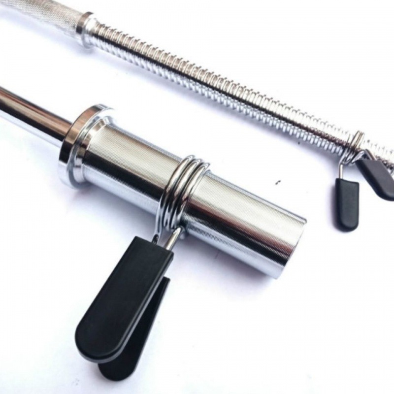Morsetti per barra con bilanciere da 2,5-3,0 cm clip per bilanciere Collari per barra con manubri Serrature a molla per pesi Barra per pesi da palestra Morsetto per blocco con manubri Molla