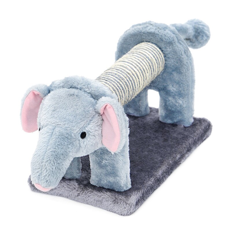 Cat Scratching Post for Cats Elephant Shaped Cat Scratcher Board with Sisal Bells for Protecting Cat Furniture Cat Toys Cat Tree: Elephant