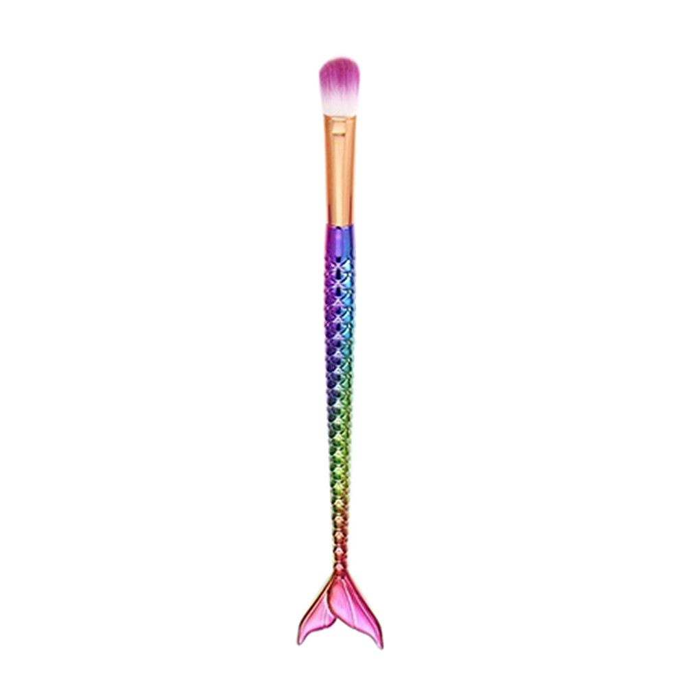 4*4*20 Cm 1 Pcs Fony Make Up Fan Blush Borstels Cosmetische Concealer Mermaid Borstel Maquiagem Borstels tool