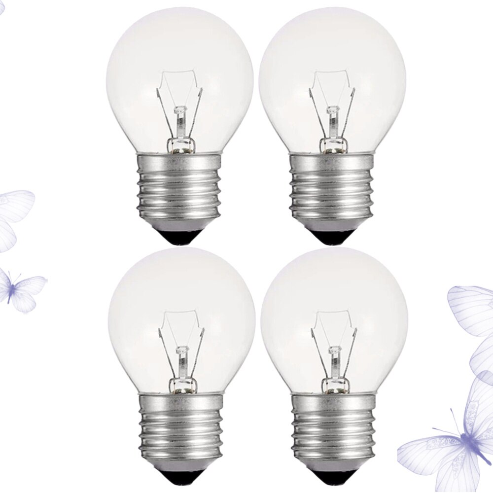 4pcs Filament Bulb Light Bulb Glass Incandescent Bulbs E27 Tungsten Filament Lights: Default Title