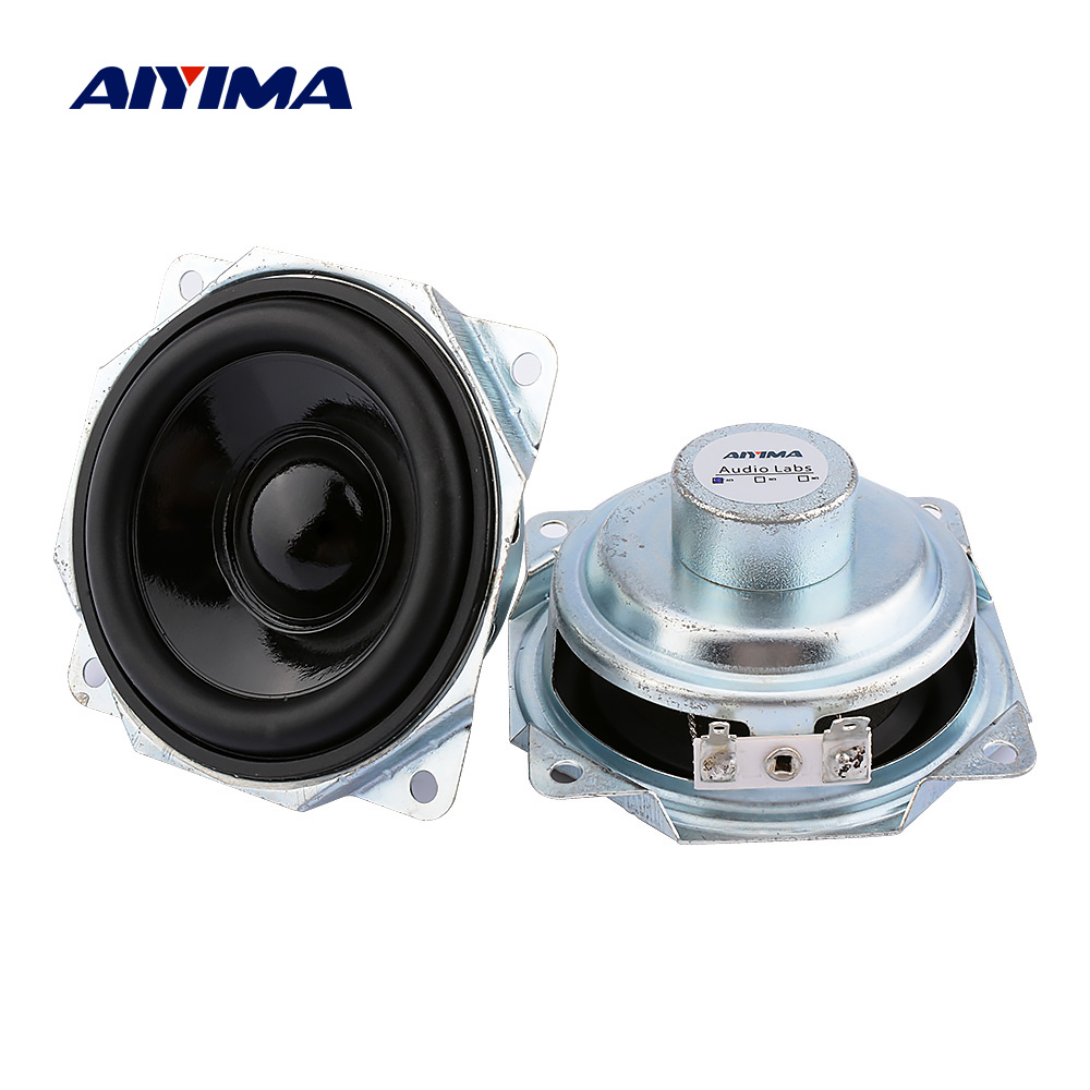 AIYIMA 2 Stuks 3 Inch Full Range Speaker Waterdichte 4 Ohm 10W Neodymium Draagbare Speaker Driver DIY Home Bluetooth theater