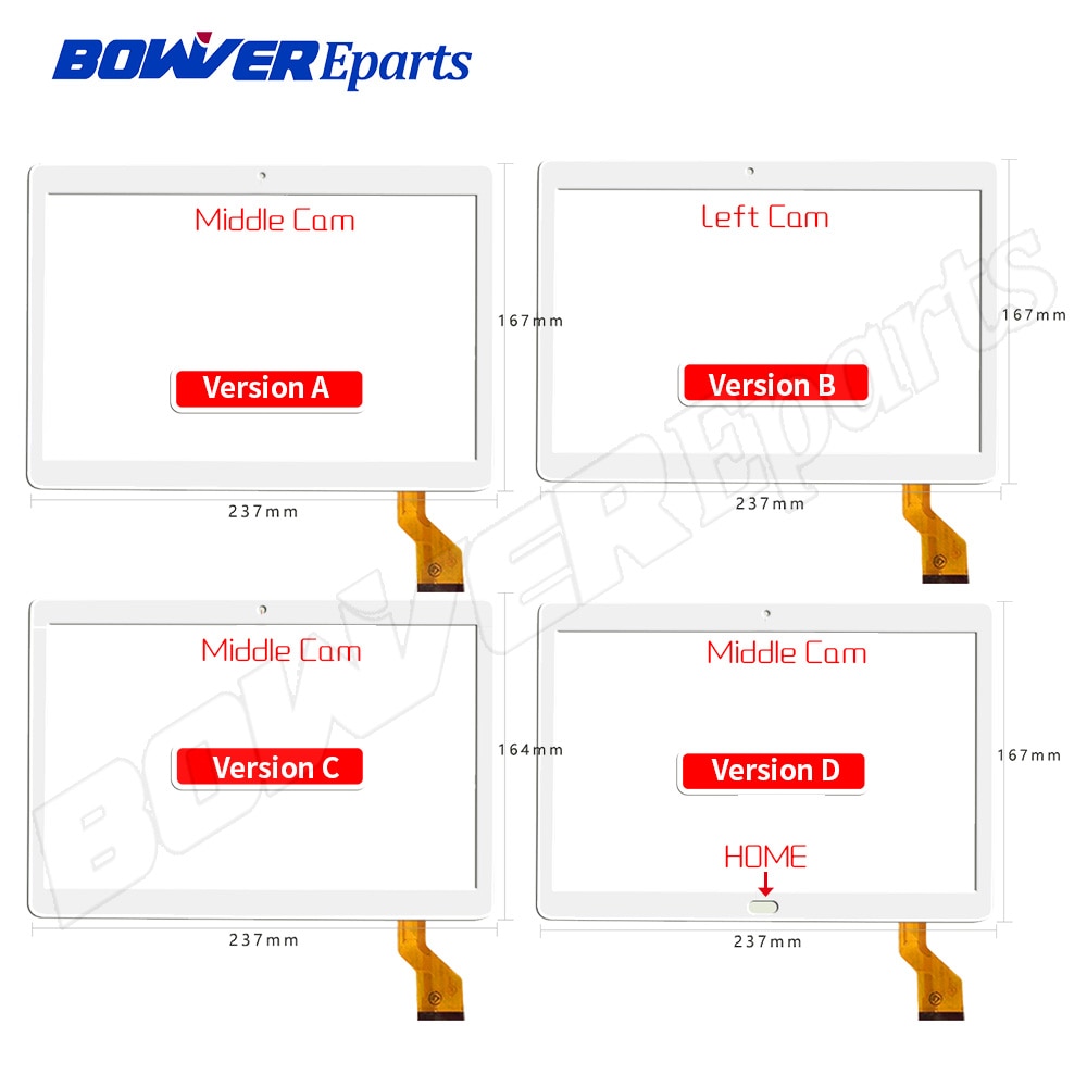 Compatibel voor Touch screen CY101S200-01 CX-1096A4-FPC276-V02 GT10PG157-V1.0 GT10PG127 FLT/V1.0/V2.0 HN 1041-FPC-V1 XLD1047-V2