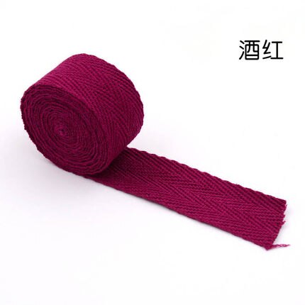 10 Meter 20mm Gurt Baumwolle Gurtband Rucksack Riemen DIY NäHenne Zubehör Haustier Seil: Wein rot