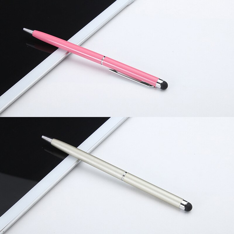 100% Nieuw En Van 2-In-1 Slim Touch Screen Stylus Pen + Balpen Voor ipad Iphone Tablet Smartphone