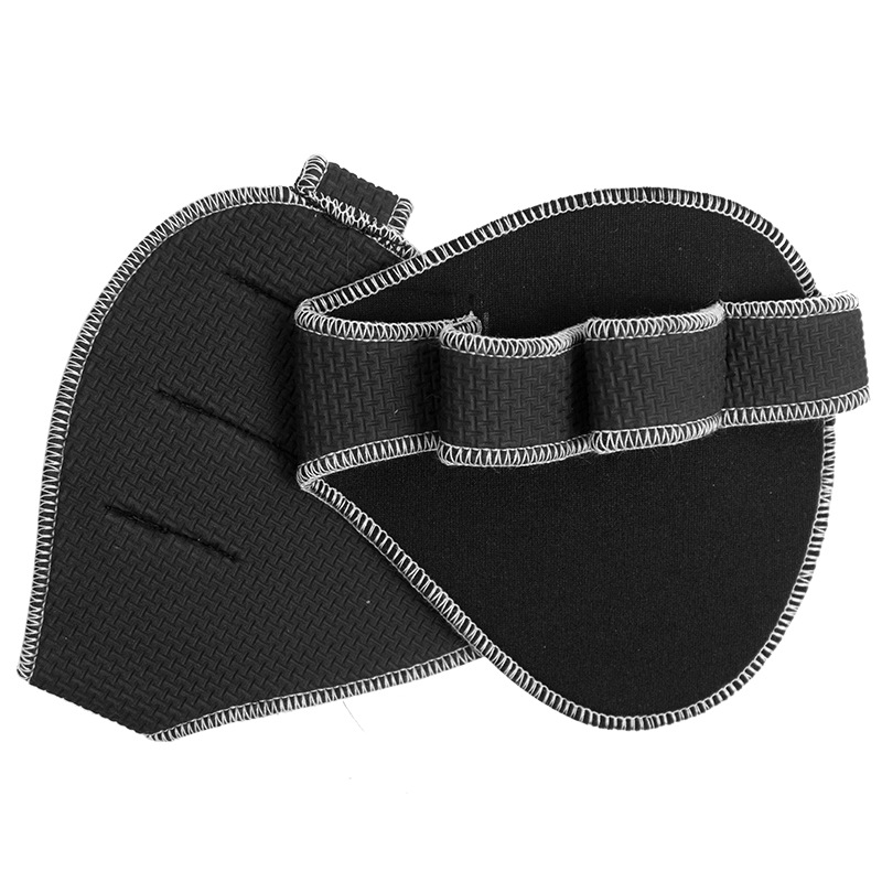 2 pz/1 paia guanti da allenamento per sollevamento pesi per uomo donna fitness sport body building ginnastica palestra mano polso palmo protezione: cachi scuro