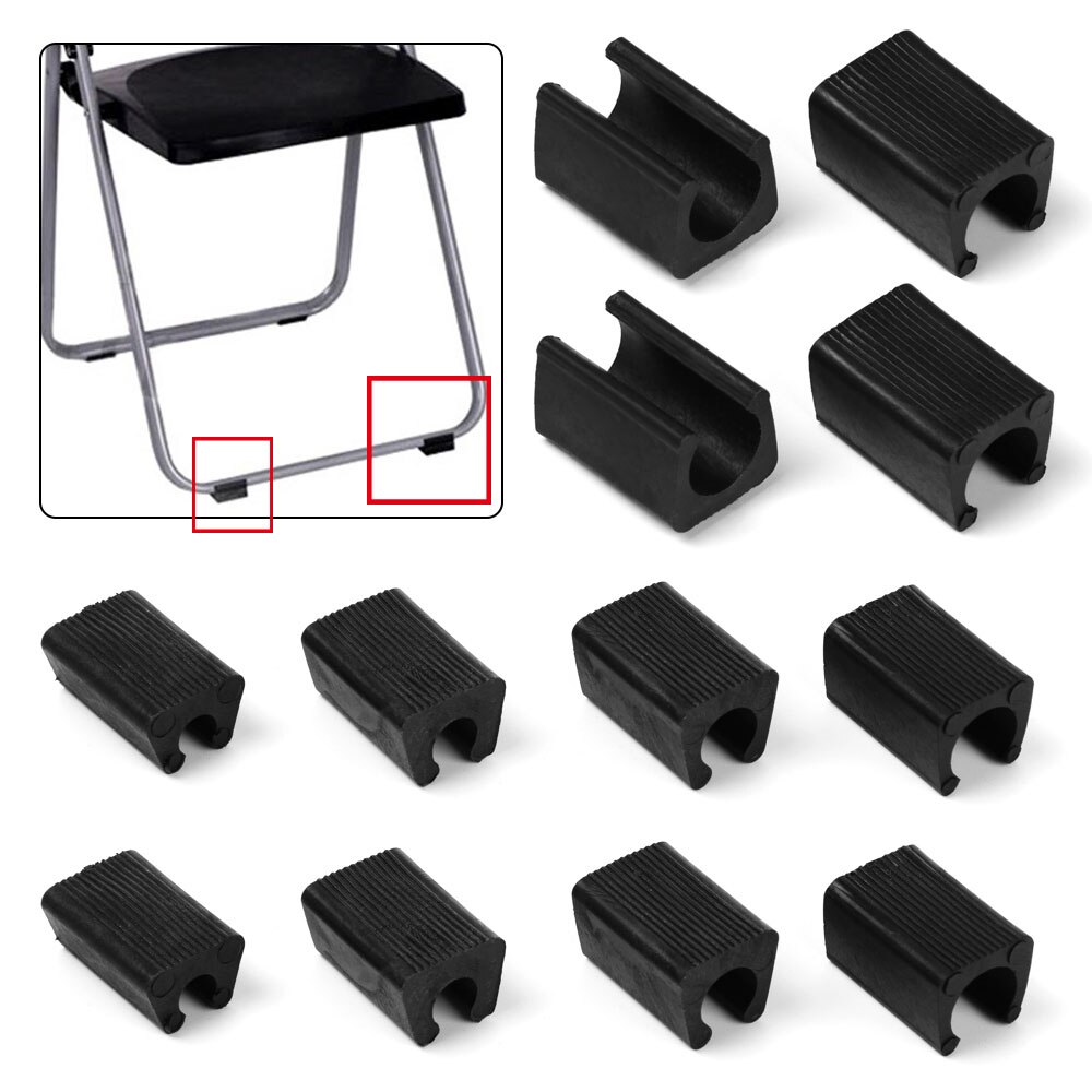 10 stk u-formet skridsikker stol benpude anti-front tilt glider kofanger spjæld skammel nyttig stol ben rør hætter gulvbeskytter
