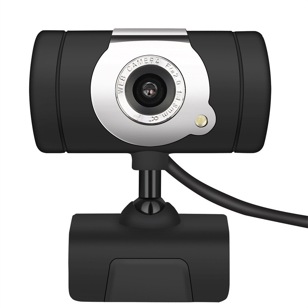 Caméra Webcam HD 12 mégapixels USB2.0 avec gauche droite 360 degrés et haut vers le bas 30 degrés rotatif pour ordinateur portable