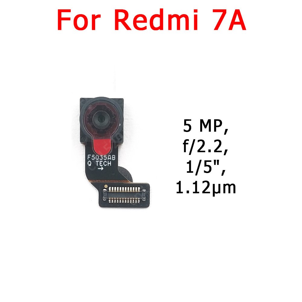 Originele Voor Achter Back Camera Voor Xiaomi Redmi 7 Belangrijkste Facing Camera Module Flex Kabel Vervangende Onderdelen: Redmi 7A Front