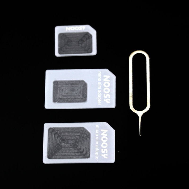 Nano-sim-kort till mikro-sim-kort standard simkort adapter adapter omvandlare