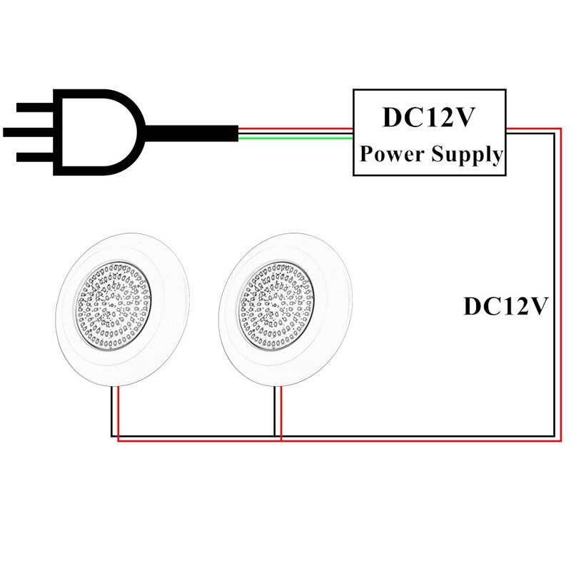 2 uds. Luz LED para piscina, lámpara subacuática de 12W, impermeable blanca cálida luz de noche, foco interior exterior para el hogar