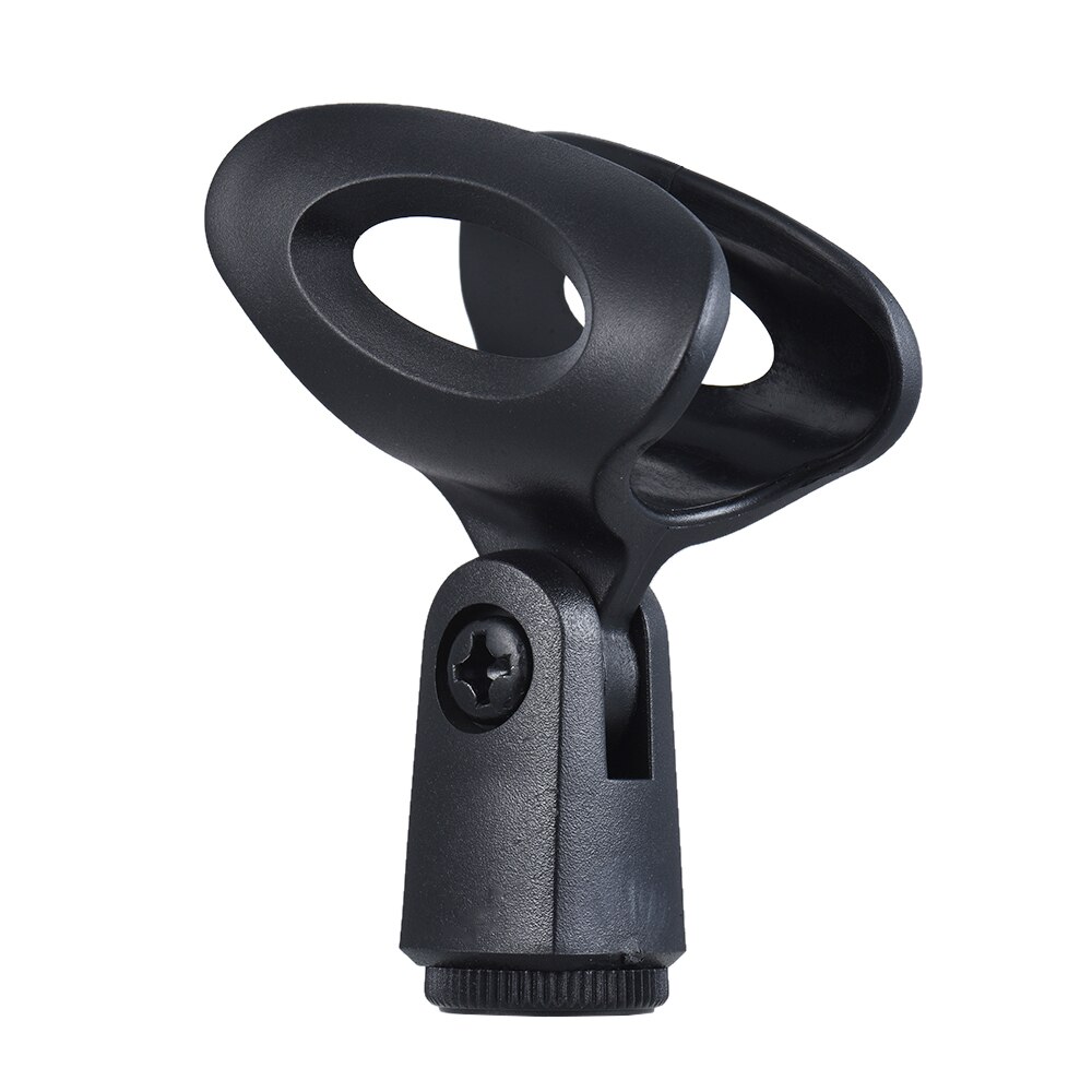 M-8 Plastic Mic Clip Microphone Holder 28mm Adjustable Tilting Angle for All 28mm Diameter Handheld Transmitters Microphones