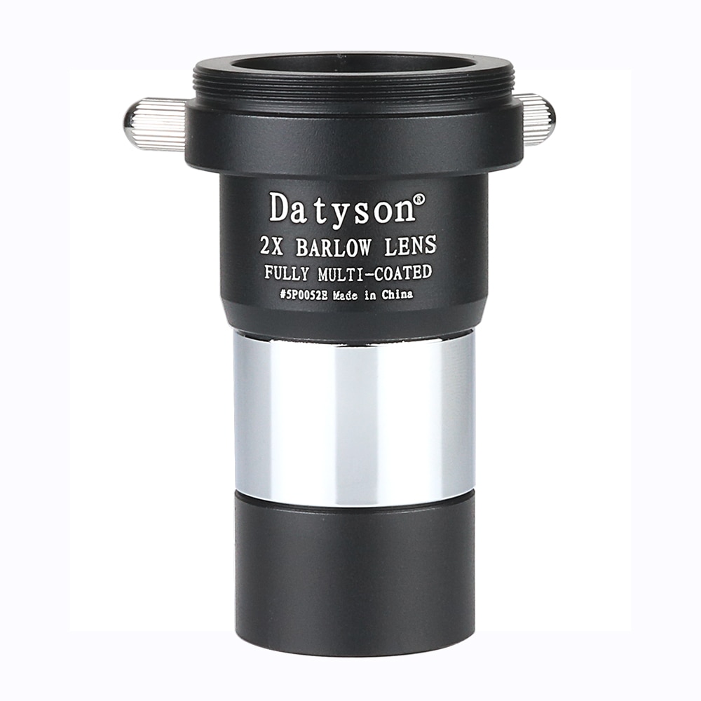 Datyson 1.25 "Barlow Lens 2X Volledig Multi-Coated Metalen Front-end met Discussies Filter & Backend met m42x0.75 Camera Threads