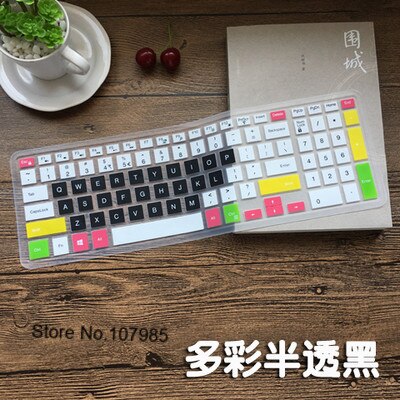 Soft Silicone laptop keyboard cover skin For Dell Inspiron Vostro 15 3000 series 15.6 5000 series 15 7000 series: Candyblack