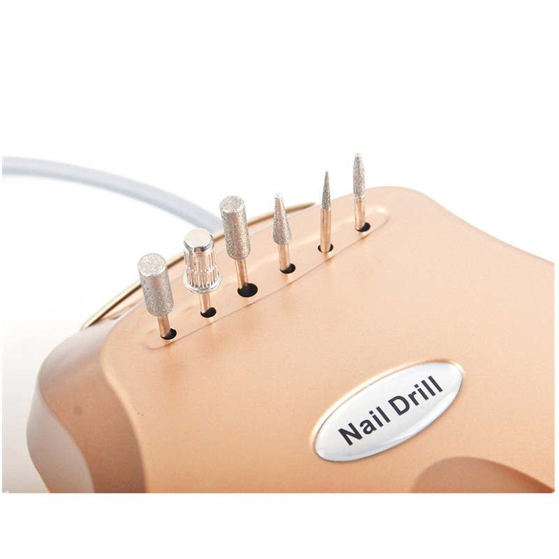 Broca de unhas elétrica de 35000rpm, máquina para manicure e pedicure, kits, ferramentas para lixa de unha, broca de esmalte