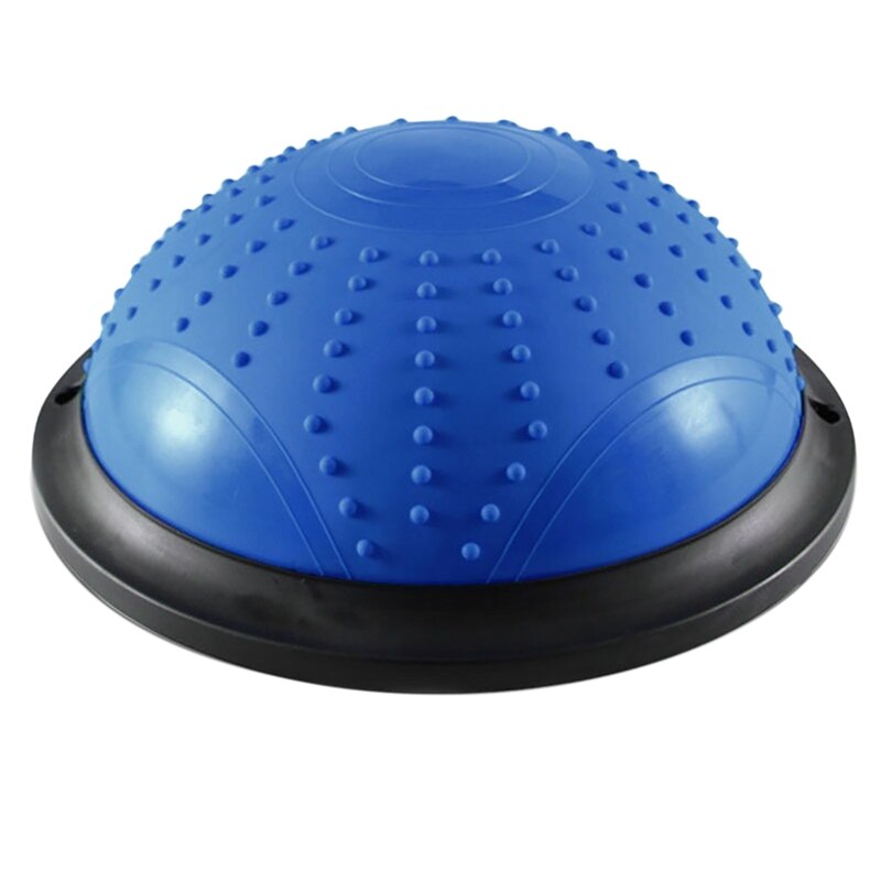 Half Yoga Bal Balance Trainning Ball Met Weerstand Bands Air Dome Balance Ball Voor Body Home Gym Workouts Fitness: Blauw