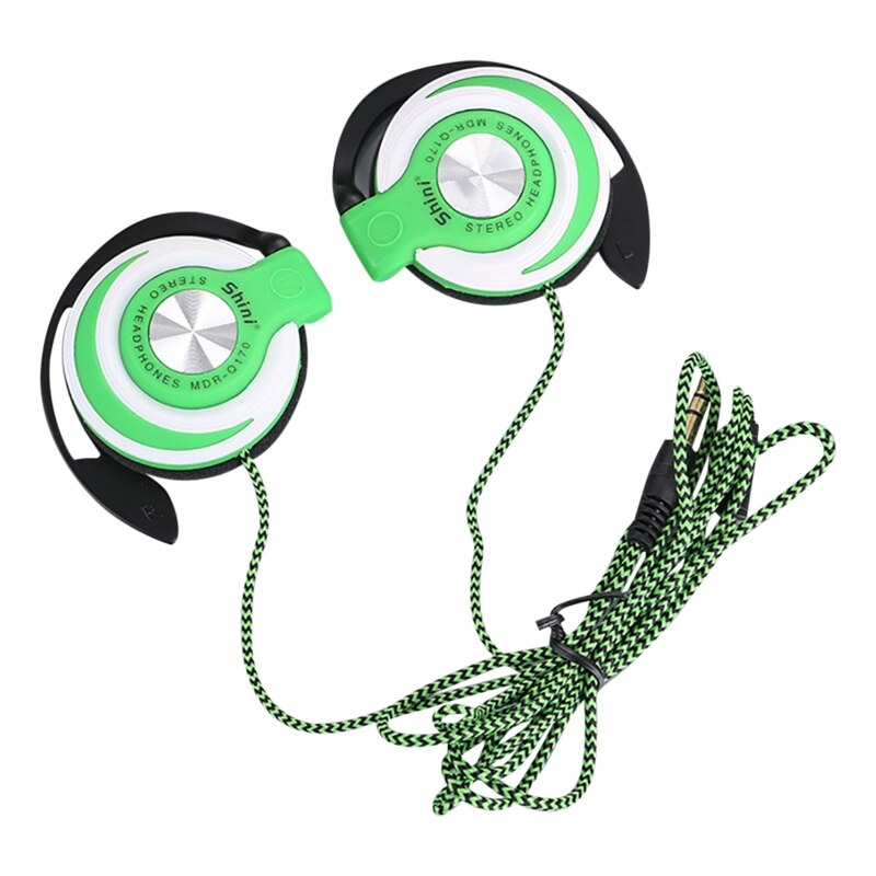 Uniwersalny wtyk 3.5mm przewodowy klip do gier sportowych na słuchawki Laptop MP3 słuchawki douszne do siłowni do treningów i ćwiczeń
