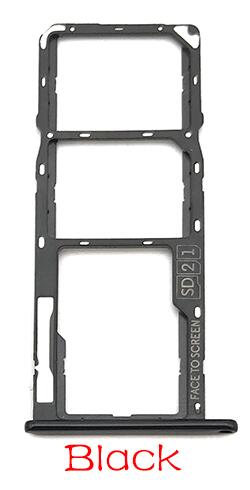 1Pcs Per Motorola moto G7 Gioca Un Potere P30 Nota Vassoio di Carta di SIM Slot Per Parte di Ricambio del Supporto: P30 Note Black