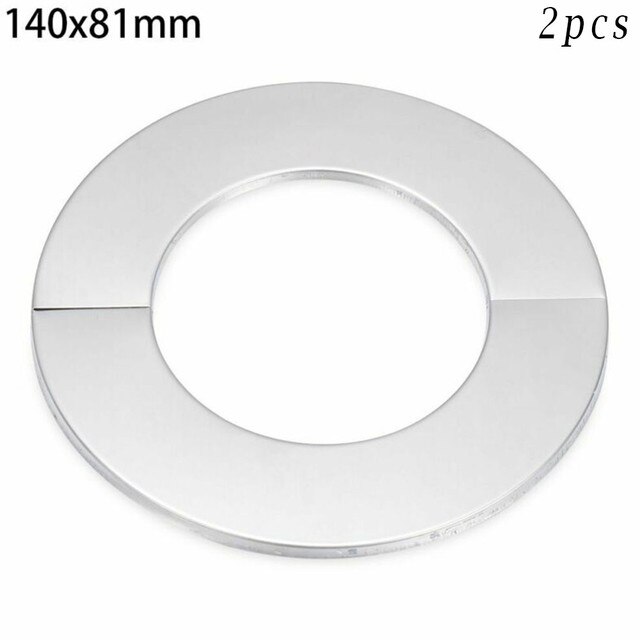 2PC Stainless Steel Water Pipe Wall Covers Bathroom Shower Faucet Decorative Cover Install Kitchen Faucet Sink Toilet