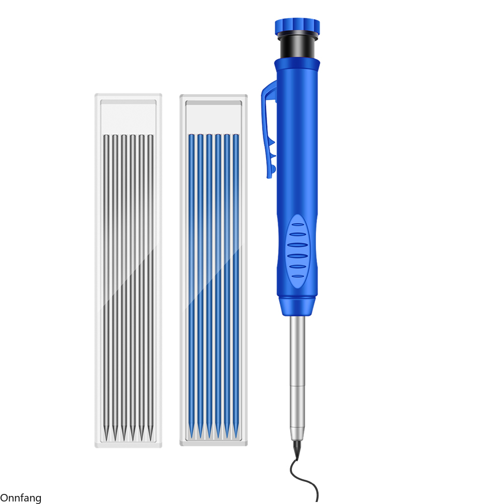 2.8mm Marking Mechanical Pencil Solid Carpenter Scriber Carpenter Scriber with Sharpener for Woodworking Drawing Stationery