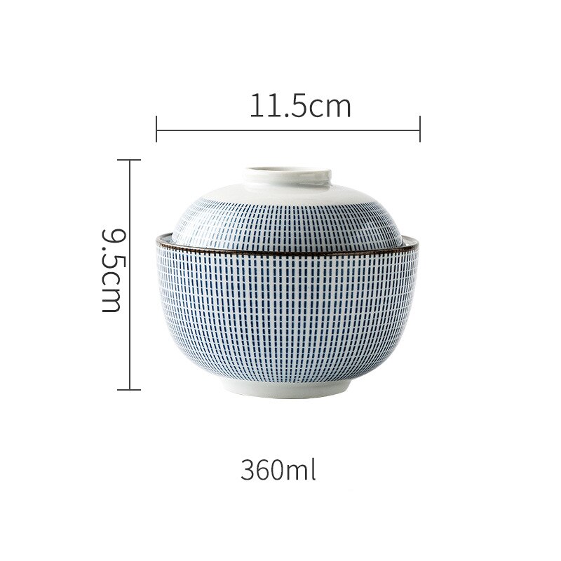 4.5 Inch/6.5 Inch Keramische Cover Kom Onder Geglazuurde Kleur Soepkom Japanse Stijl Keramische Rijstkom Gestoofd Miso soep Terrine: 4.5inch Tureen A