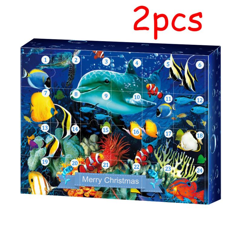 1set Underwater World Animal Box Toys 24 Random Toy Boxes: 2pcs