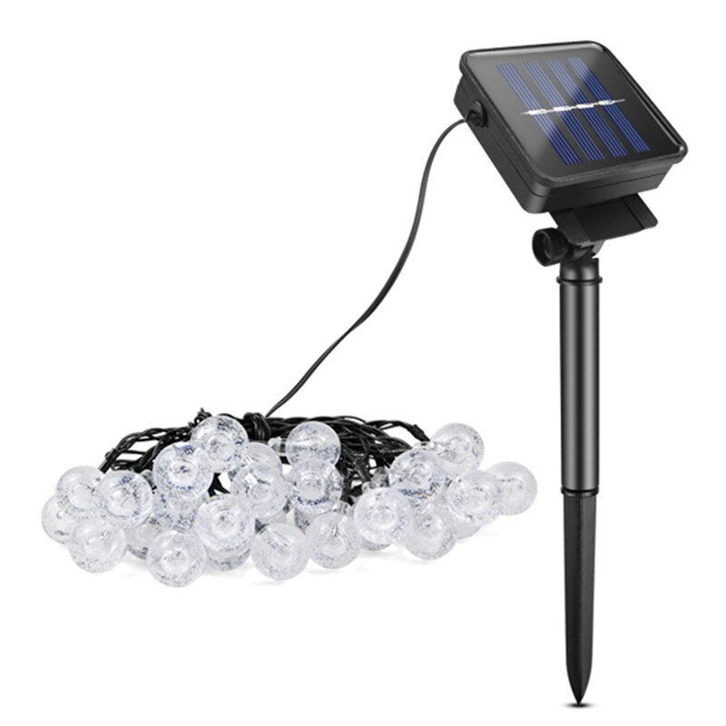 20/30/50 led krystalkugle led solcellelampe strøm led string fe lys solguirlander have juledekoration til udendørs