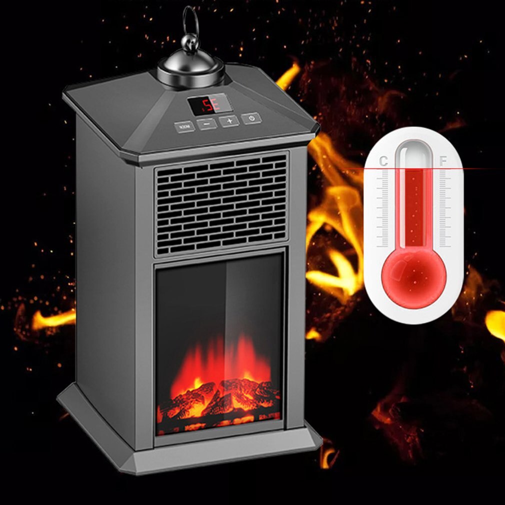 Portable Office Desktop Heater Household Bedroom Mini Portable Simulation Flame Mini Heater Small Heater