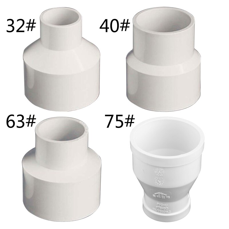 Vacuüm Attachment Adapter Voor Cycloon Stofafscheider Stofzuiger Slang Adapter Slang Connector Reducer 50Mm Tot 32/40/63/75Mm L69D