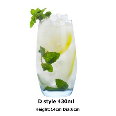 Blyfri krystall highball glass barware collins tumbler drikkeglass til vann, juice, øl og cocktail: D stil