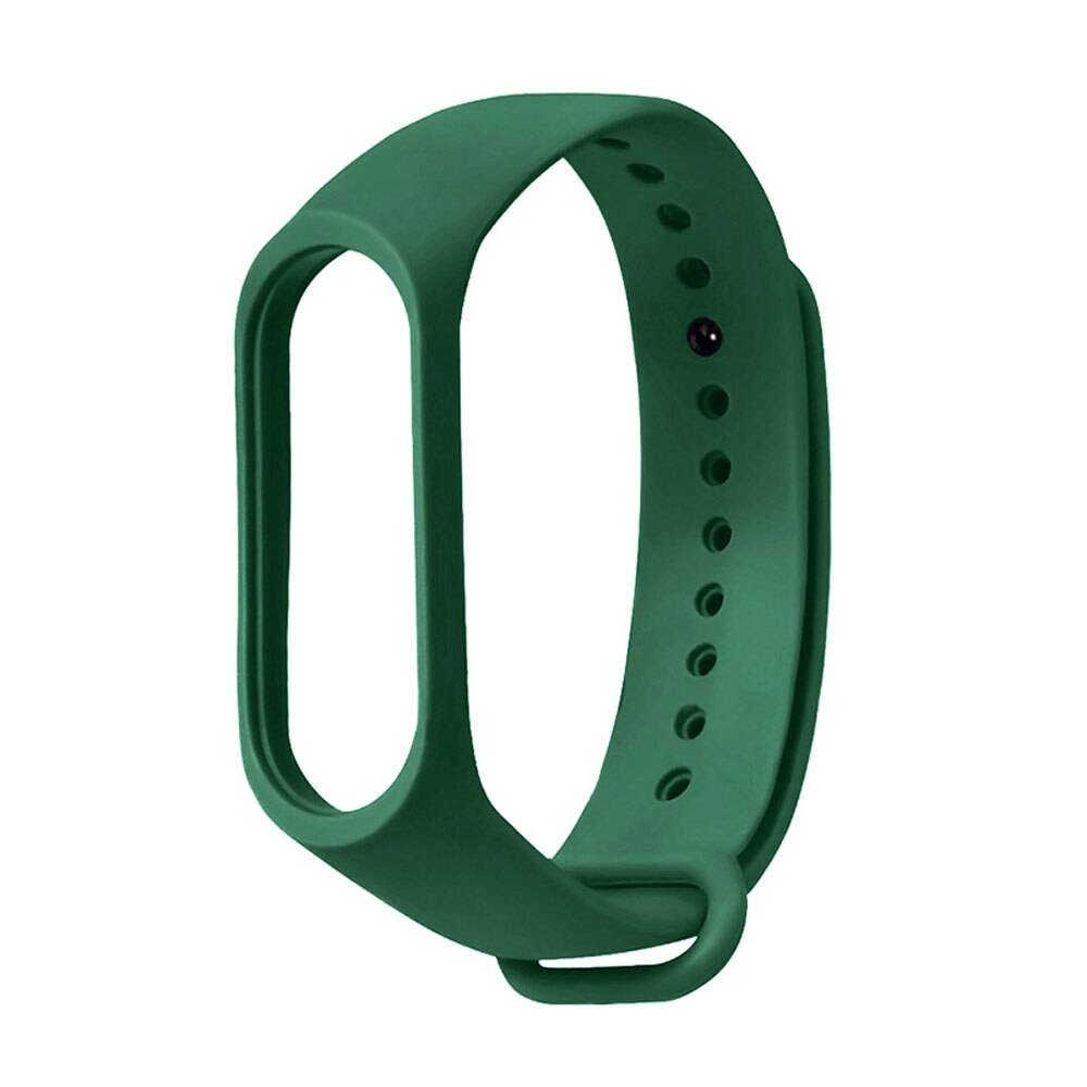 Bracelet For Xiaomi Mi Band 4 3 Strap Silicone Black Wrist Strap For Xiaomi MiBand 3 4 Wriststrap Bracelets Miband M3 M4: Army Green