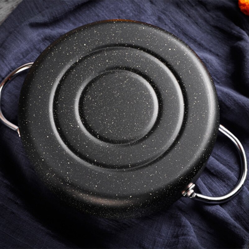 Deep Fryer Maifan Stone Tempura Deep Frying Pan Fried Chicken Pan with Oil Strainer Cooking Tools Kitchen Utensils