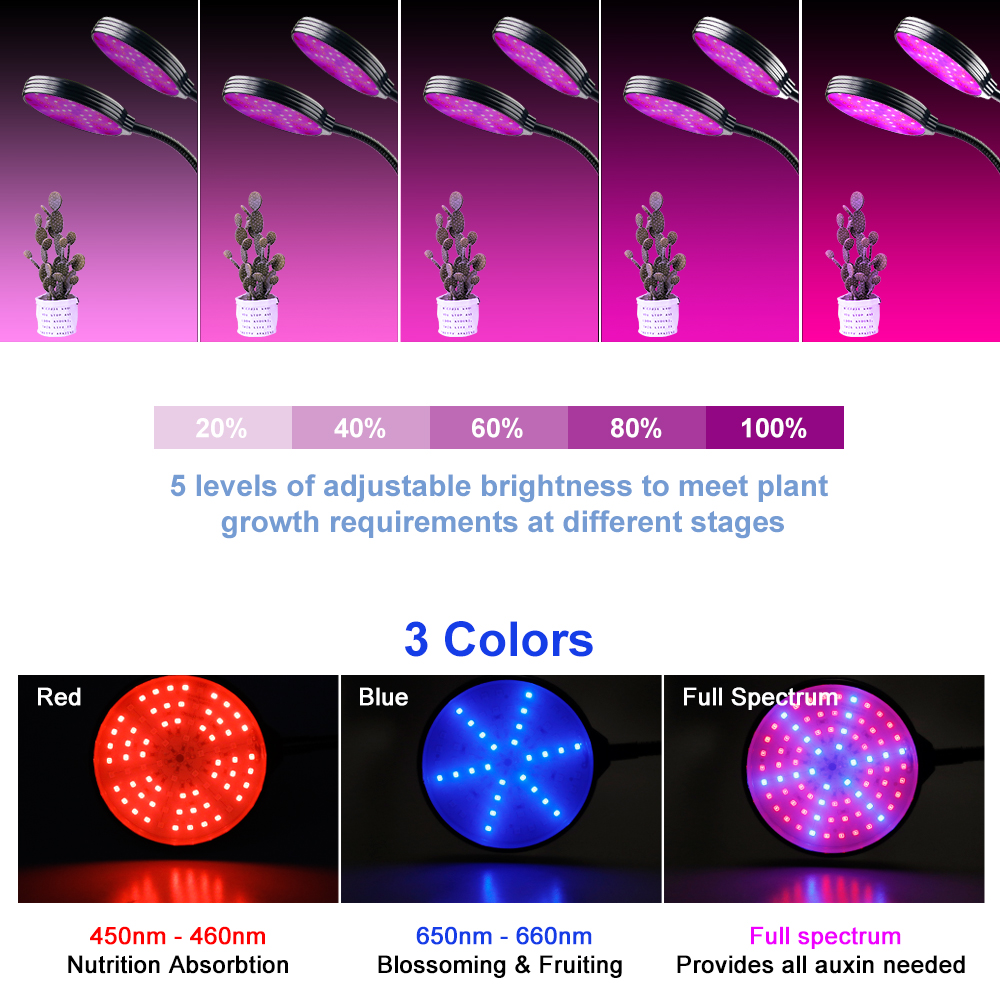 USB LED Grow Light 5V LED Grow Light Full Spectrum For Plants Lamp Aquarium For LED indoor Vegetable Flower seedling Grow Tent