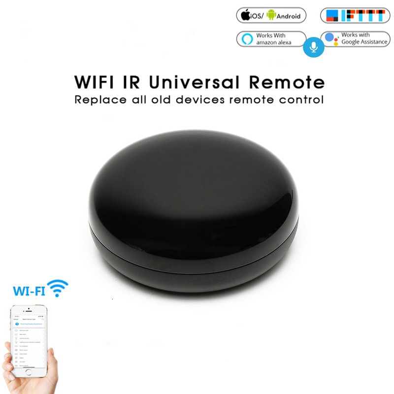 Wifi Smart IR Remote Control Infrared Universal Smart Life APP Control One for All TV DVD AUD Voice wireless Remote Control