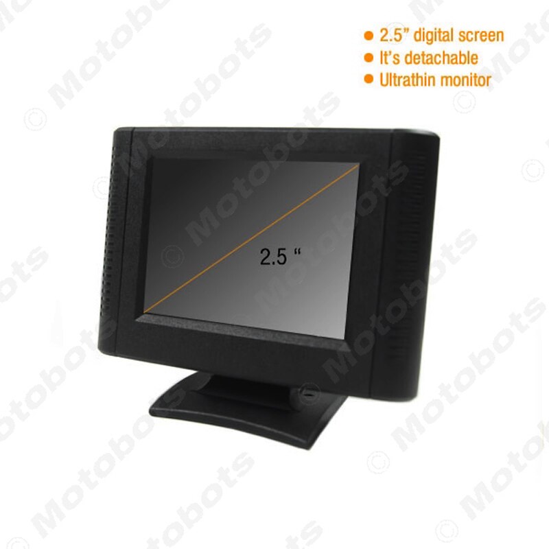 FEELDO-Monitor Digital de 2,5 pulgadas con Vista de vídeo RCA desmontable, Monitor TFT LCD de 2,5 pulgadas para DVD, Sensor de visión trasera, cámara # AM1365