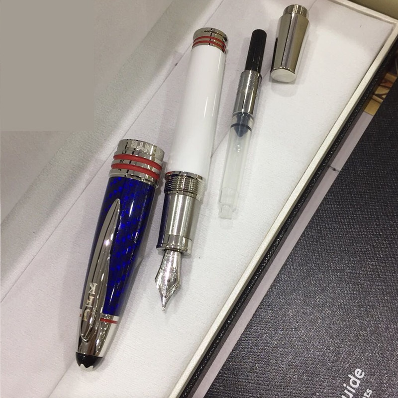 MB fountain pen JFK writer series carbon brazing commemorative high-end ink pen free box