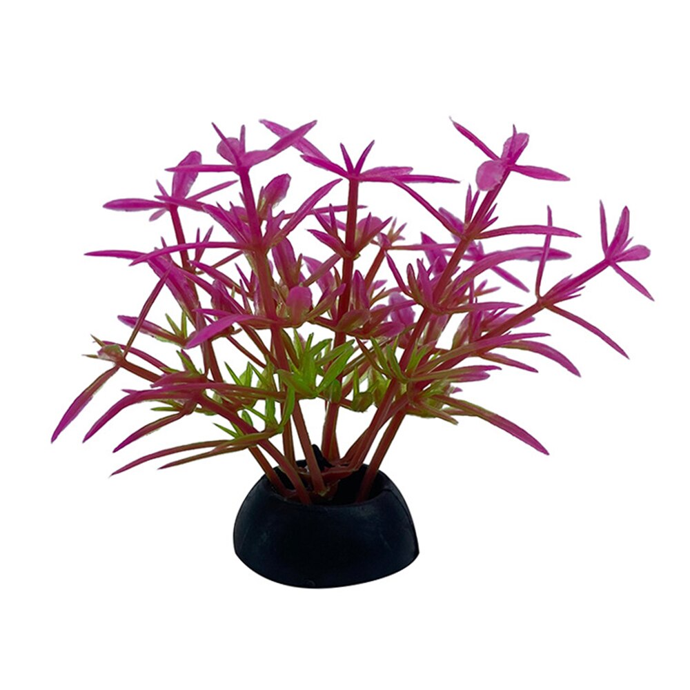 1pc simulering konstgjorda växter akvarium dekor vatten ogräs prydnad växt akvarium akvarium gräs 2.5 x 5cm dekoration #2: 6