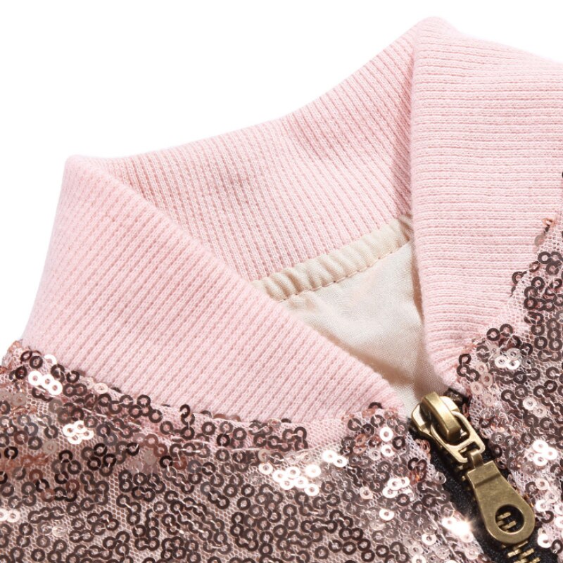 Veste à manches longues en coton pour filles, manteau solide et brillant, vêtements d'extérieur pour enfants, printemps-automne