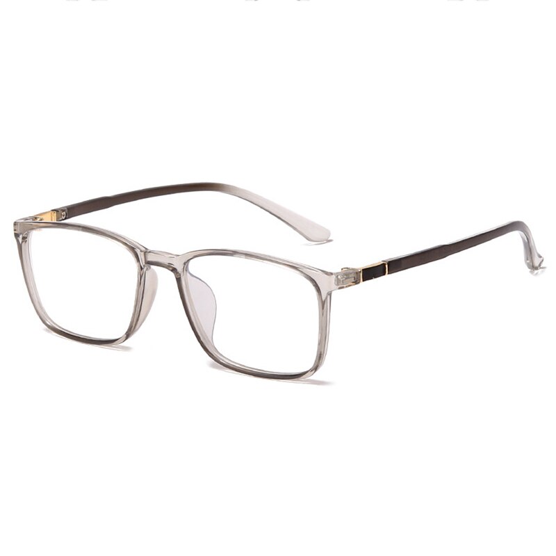 Blue Light Blocking Optical Glasses Frame for Men and Women Prescription Eyewear Frame Anti-Blue Ray Prescription Eyewear: gray