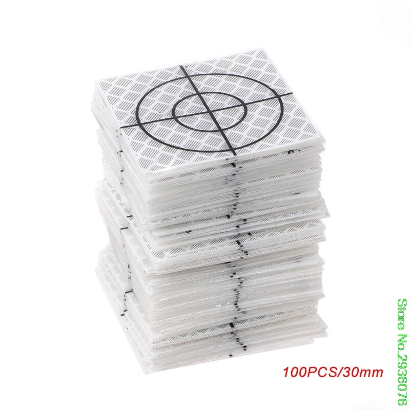 100 Pcs Reflector Sheet Reflective Tape Target Total Station 20/30/40/50/60mm: 30mm