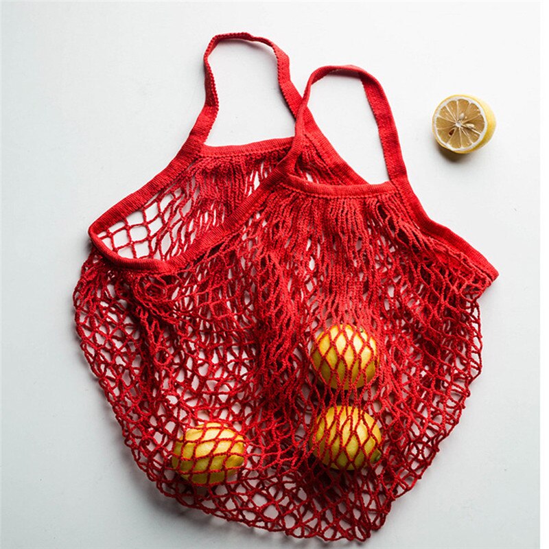 Reusable Hollow Net Bag Vegetables Mesh Storage Bags Portable Organizer Convenience Holder Kitchen Vegetables storages