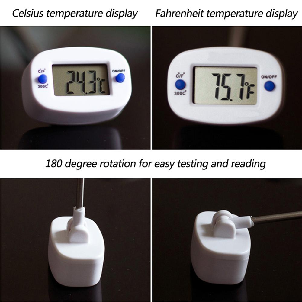 Lebensmittel Thermometer Kochen Temperatur Sensor LED Digital Display Elektronische Sonde Thermometer Flüssigkeit Fleisch Thermometer