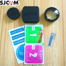 Clownfish For SJCAM Original SJ6 Legend Anti Scratch LCD Screen Protector Film Glass UV Filter Lens Cap Cover Protect Frame