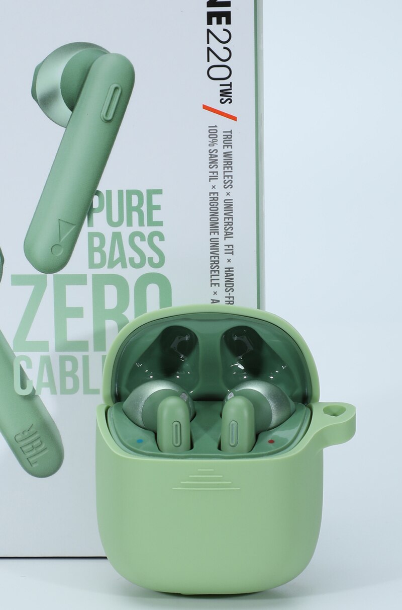 Anti-fall Silicone Earphone Case Protective Cover Shell for JBL jbl tune 220TWS Wireless Bluetooth Earphones Accessories