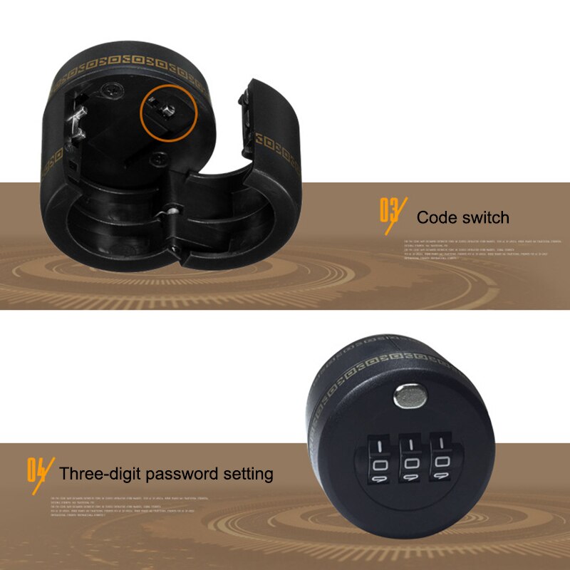 3 Digit Code Lock for Wine & Liquor Bottle Wine Cap Lock Alcohol Security Device for Drinking Home Accessories