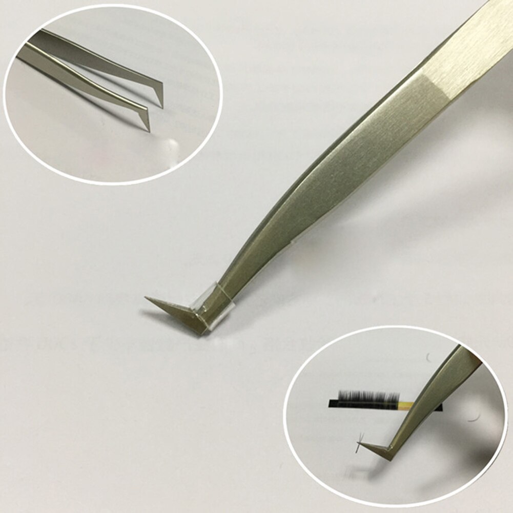 6A-SA Rvs Makeup Wimper Pincet Hoge Precisie Elastische Clip