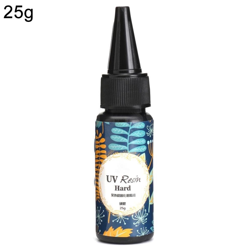 1pc 10/15/25/60/100/200g uv harpiks hårdt lim ultraviolet gennemsigtigt førte diy-værktøjer til indstilling af åbne rammer: 25g