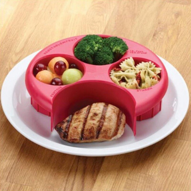Meal Measure Portion Plate Manage Your Weight Control Cooking Tools with Kitchen Food Plate