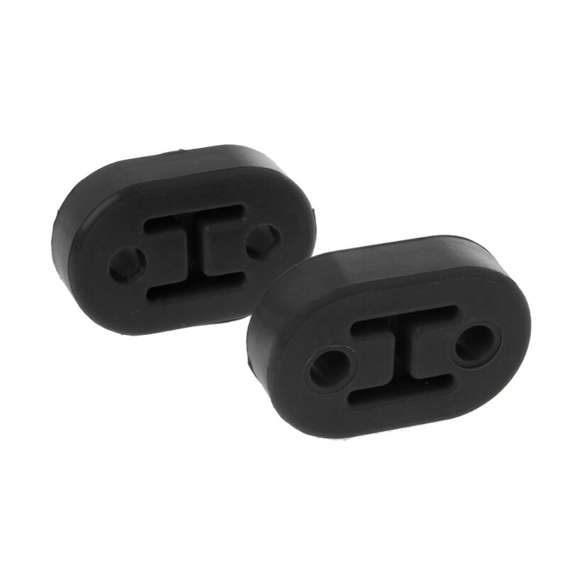 2x Heavy Duty Exhaust Hanger Bushing Support 2 Holes Bracket Rubber Mountqiang