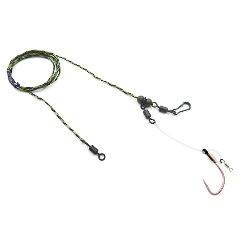 Fishing Hook Artificial Lure Bait Feeder Lead Sinker Swivel Line Set Fishing Carp Jigs Feeder Baitholder Fishing Tackle: D4